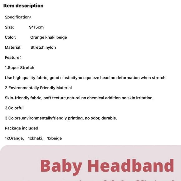 New baby, toddler girl 3 piece headbands - Picture 8 of 10